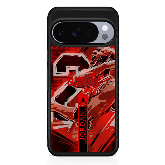 Air Jordan Scream on Fighting Google Pixel 10 Pro Case | Slim Google Pixel 10 Pro Rubber Case