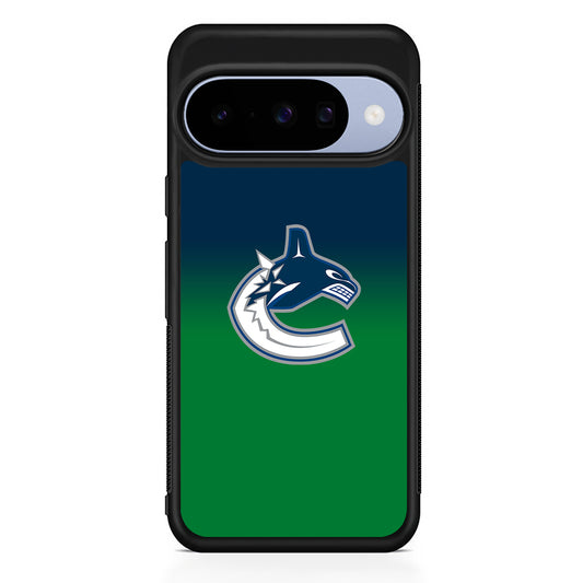 NHL Vancouver Canucks Gradation Google Pixel 10 Case | Google Pixel 10 Rubber Protective Case