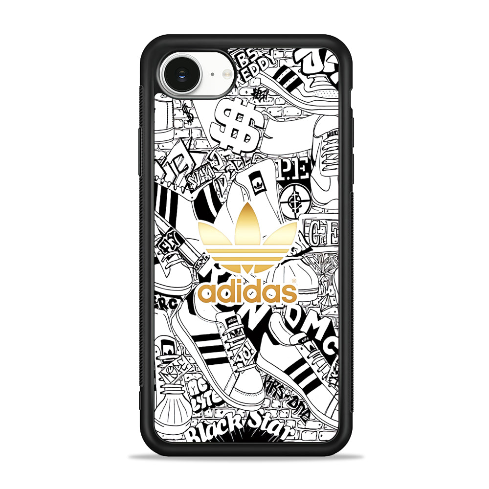 Adidas Fabulous Golden Glow iPhone 16e Case - Slim Silicone Case