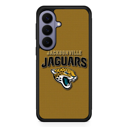 NFL Jacksonville Jaguars Logo Samsung Galaxy S26 Case | Durable Rubber Case for Samsung Galaxy S26