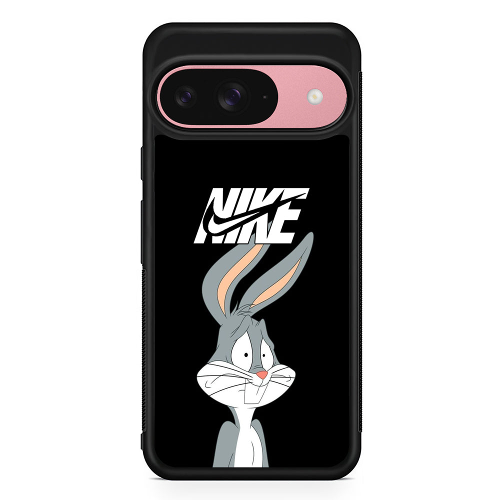 Nike Bugs Bunny Scared Google Pixel 9 Case | Durable Google Pixel 9 Cover