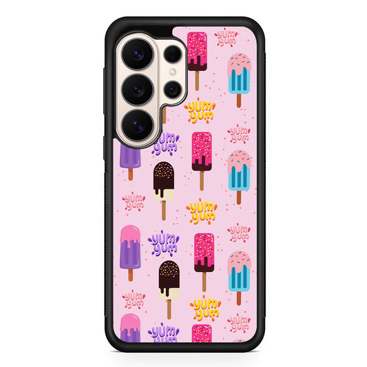 Pink Colourful Cute Ice Cream Samsung Galaxy S26 Ultra Case | Slim Protective Case for Samsung Galaxy S26 Ultra