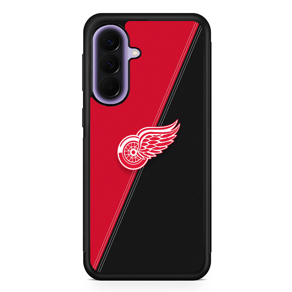 NHL Detroit Red Wings Logo Samsung Galaxy A57 Case | Slim Samsung Galaxy A57 Rubber Case