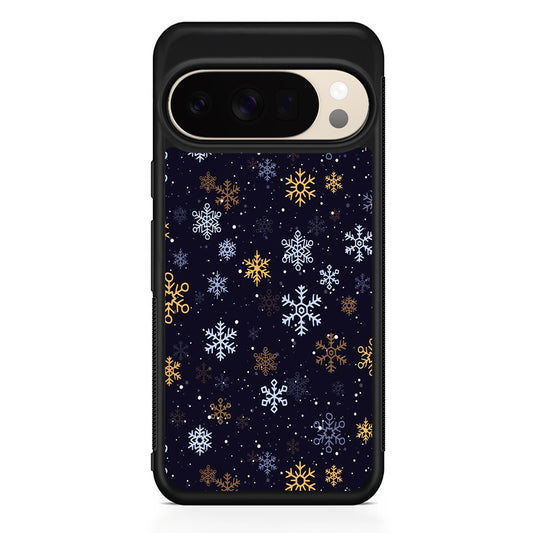 Dark Blue Yellow Winter Google Pixel 10 Pro XL Case | Slim Google Pixel 10 Pro XL Protective Case