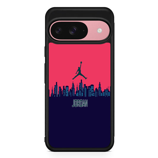 Jordan  Jump City Magenta Google Pixel 9 Case | Google Pixel 9 Protective Rubber Case