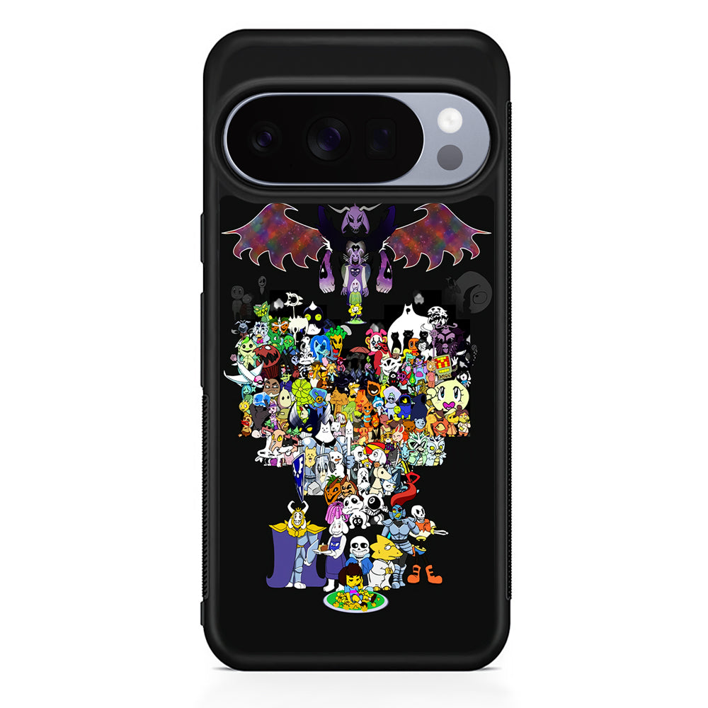 Undertale All Characters Google Pixel 10 Pro Case | Google Pixel 10 Rubber Protective Case