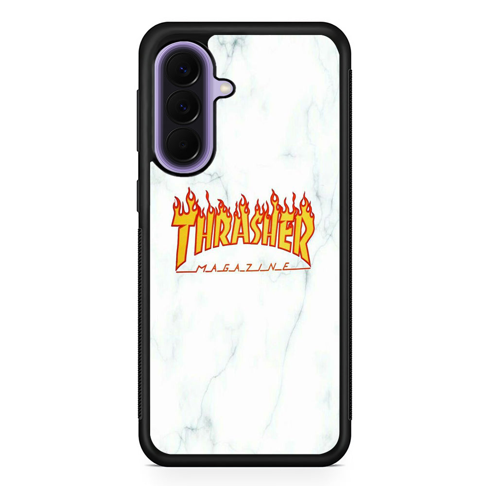 Thrasher White Marble Samsung Galaxy A57 Case | Samsung Galaxy A57 Protective Cover