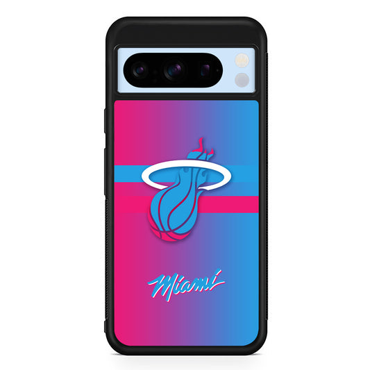 NBA Miami Heat Spectrum Google Pixel 8 Pro Case | Slim Rubber Case for Google Pixel 8 Pro