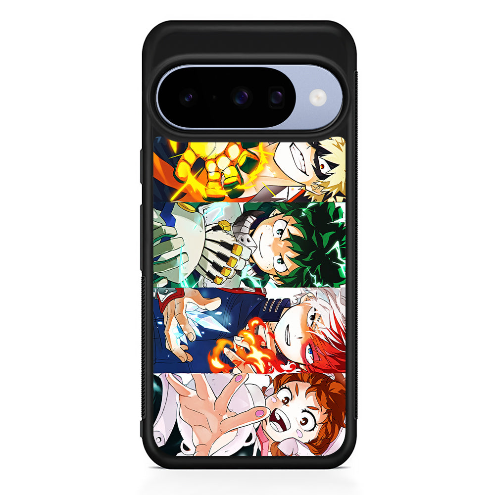 My Hero Academia Main Characters Google Pixel 10 Case | Google Pixel 10 Rubber Protective Case