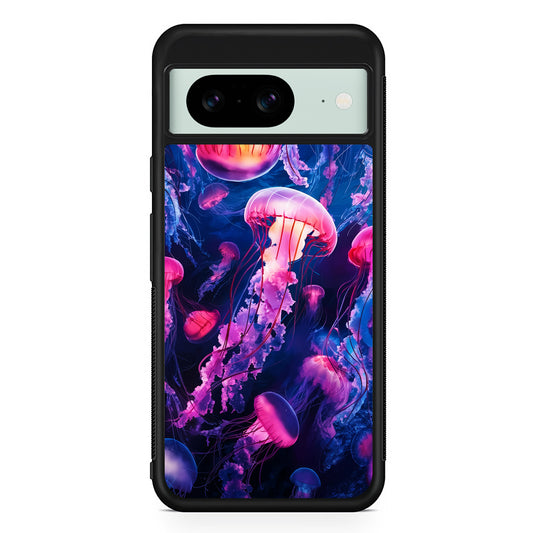 Jellyfish Drifting in The Ocean Google Pixel 8 Case | Durable Protective Cover for Google Pixel 8