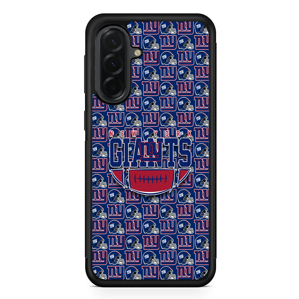 NFL New York Giants Wall Patern Samsung Galaxy A36 Case | Protective Rubber Cover
