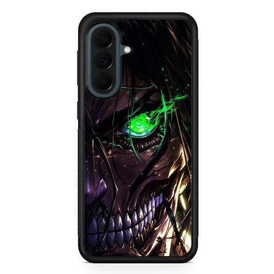 Attack on Titan Eren Face Samsung Galaxy A37 Case | Samsung Galaxy A37 Rubber Phone Case