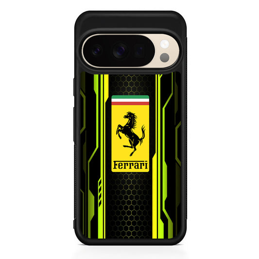 Ferrari Yellow System Line Google Pixel 10 Pro XL Case | Slim Google Pixel 10 Pro XL Protective Case