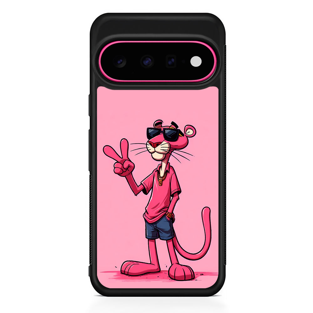 Pink Panther Wearing Glasses Google Pixel 11 Case | Slim Shockproof Cover