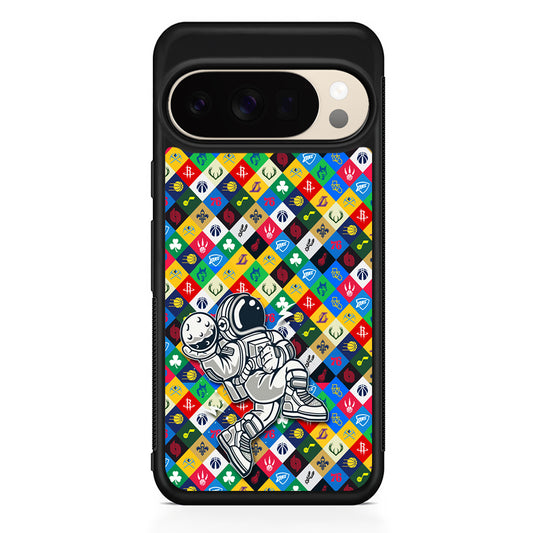 Astronauts Basketball Team Logo Google Pixel 10 Pro XL Case | Slim Google Pixel 10 Pro XL Protective Case