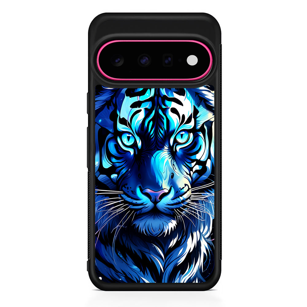 Blue Tiger Head Google Pixel 11 Case | Slim Shockproof Cover