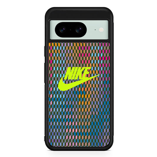 Nike Square Illusion Google Pixel 8 Case | Slim Rubber Case for Google Pixel 8