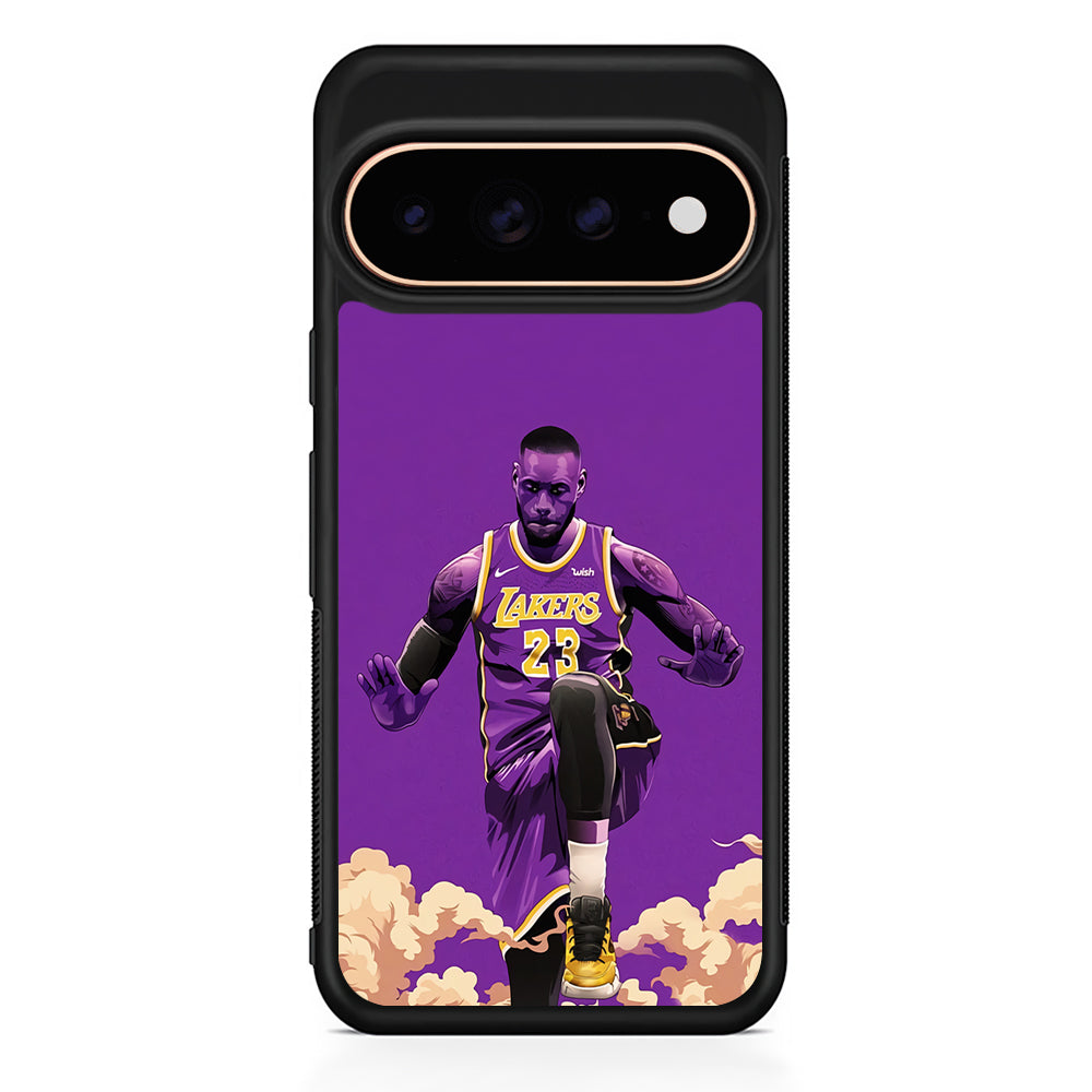 Lebron James Purple Background Google Pixel 11 Pro Case - Stylish Protective Phone Case