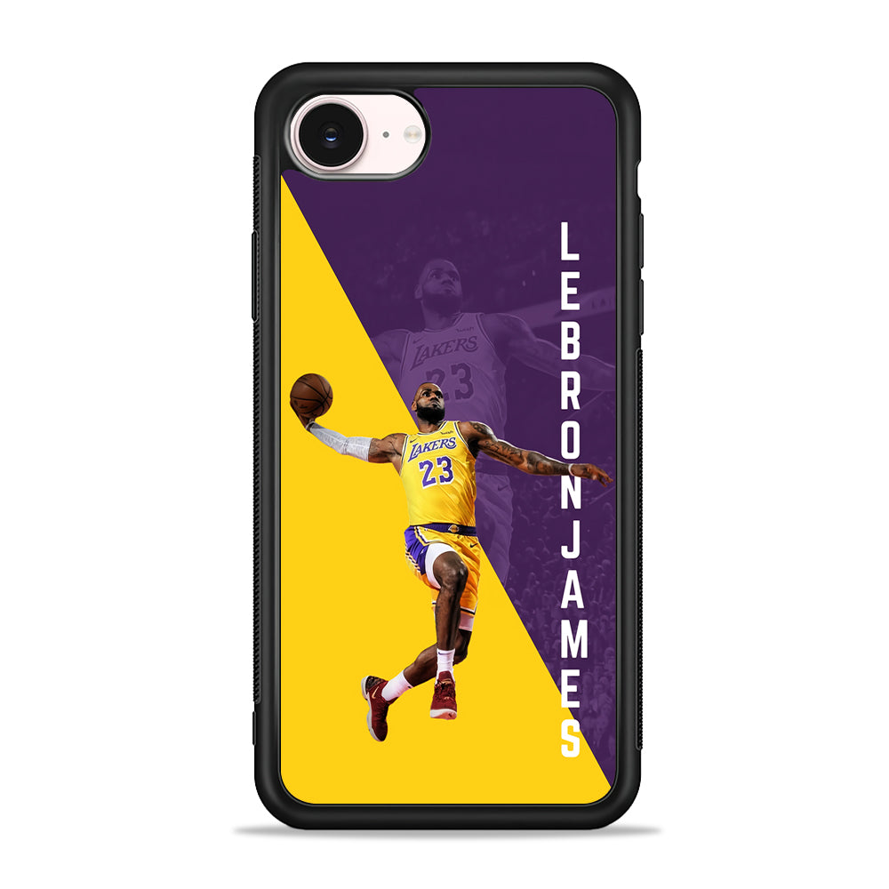 Lebron James Lakers 23 iPhone 17e Case - Silicone Case