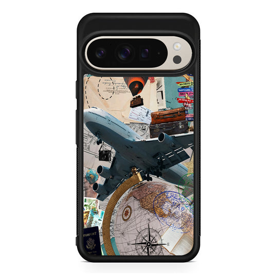 Flight Travel Vacation Google Pixel 9 Pro Case | Slim Protective Cover