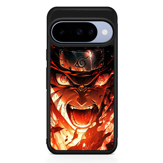 Naruto Uzumaki Goes Berserk Google Pixel 10 Case | Google Pixel 10 Rubber Protective Case