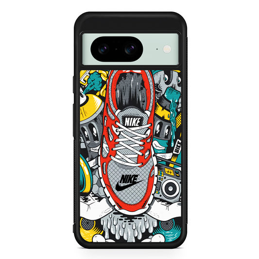 Nike Bold Scream Google Pixel 8 Case | Slim Rubber Case for Google Pixel 8