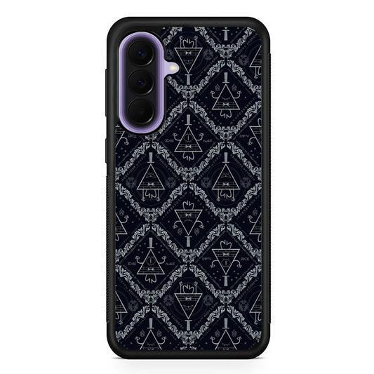 Bill Cipher Gravity Falls Pattern Samsung Galaxy A57 Case | Slim Samsung Galaxy A57 Rubber Case
