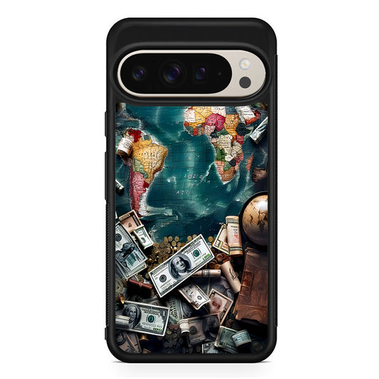 Money on The Map Travel Google Pixel 9 Pro Case | Slim Protective Cover