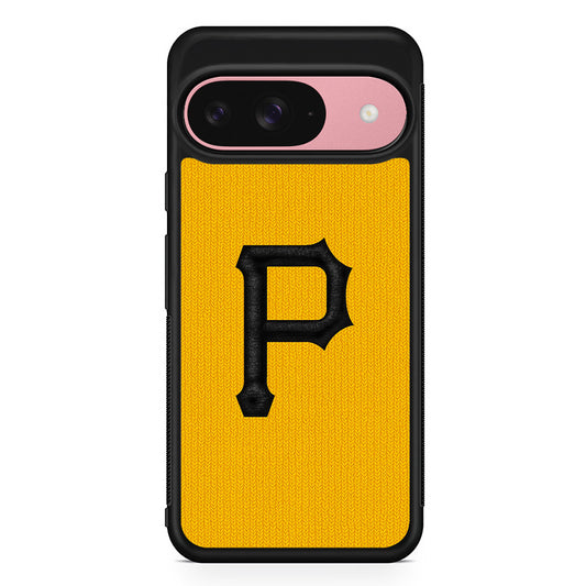 MLB Pittsburgh Pirates Pattern Google Pixel 9 Case | Google Pixel 9 Protective Rubber Case