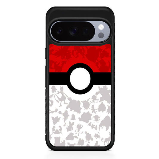 Pokemon Ball Silhouette Google Pixel 10 Pro Case | Slim Google Pixel 10 Pro Rubber Case