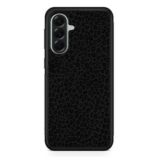 Black Leopard Skin Pattern Samsung Galaxy A56 Case | Samsung Galaxy A56 Protective Rubber Case