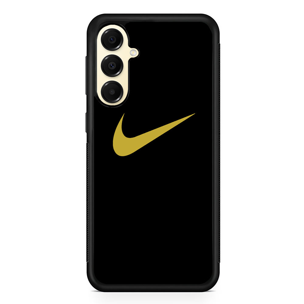 Nike Gold Logo Black Samsung Galaxy A16 Case | Custom Protective Samsung Galaxy A16 Case