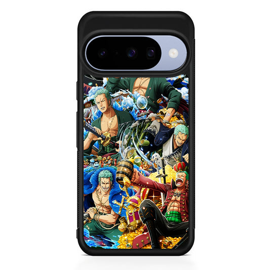 One Piece Roronoa Zoro Aesthetic Google Pixel 10 Case | Google Pixel 10 Rubber Protective Case