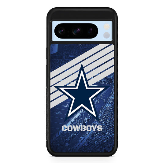 NFL Dallas Cowboys All Blue Stadium Google Pixel 8 Pro Case | Slim Rubber Case for Google Pixel 8 Pro