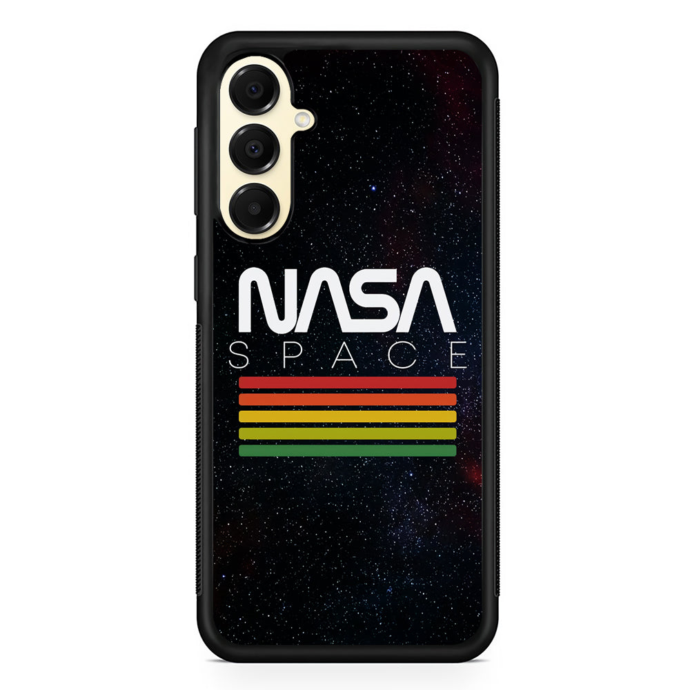 Nasa Space Strpe Colour Samsung Galaxy A16 Case | Slim Rubber Case for Samsung Galaxy A16