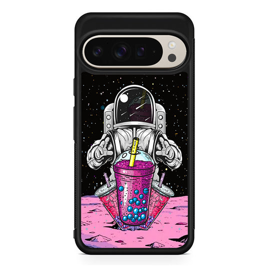 Astronaut and Bubble Ice Google Pixel 9 Pro Case | Slim Protective Cover