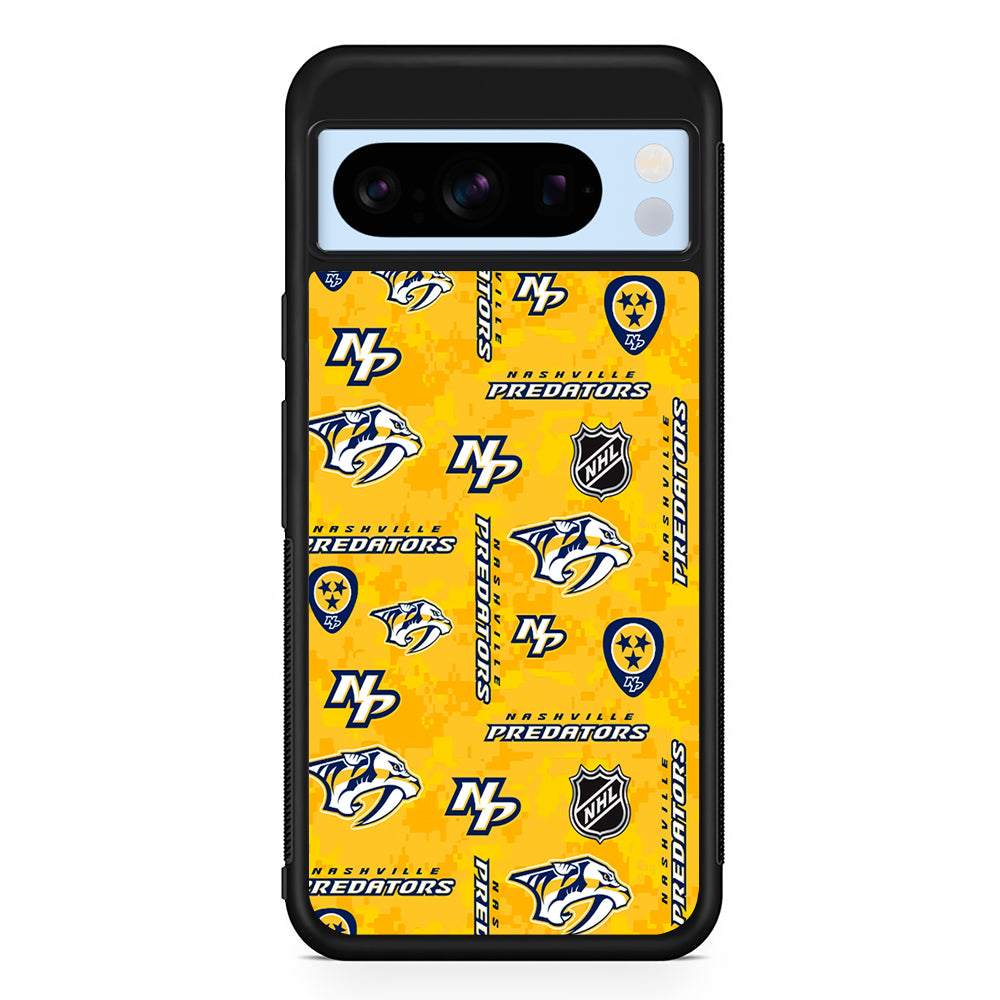 NHL Nashville Predators Pixel Google Pixel 8 Pro Case | Slim Rubber Case for Google Pixel 8 Pro