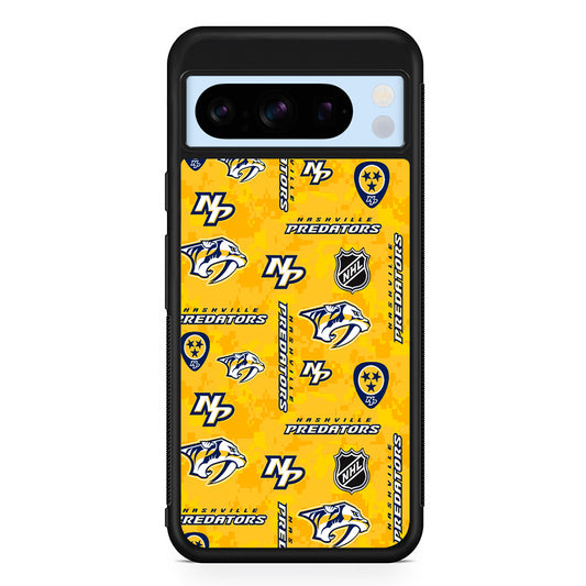 NHL Nashville Predators Pixel Google Pixel 8 Pro Case | Slim Rubber Case for Google Pixel 8 Pro