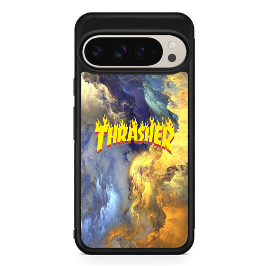 Thrasher Golden Smoke Google Pixel 9 Pro Case | Slim Protective Cover