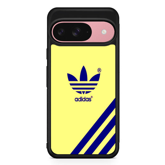 Adidas Yellow Dusk Google Pixel 9 Case | Google Pixel 9 Protective Rubber Case