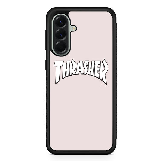 Thrasher Pearl White Logo Samsung Galaxy A56 Case | Durable Samsung Galaxy A56 Cover