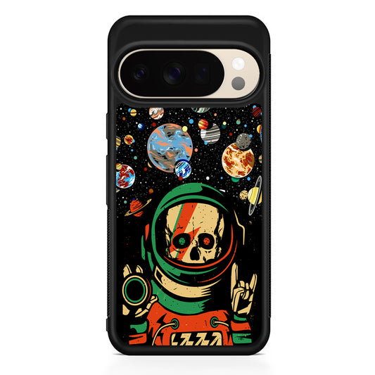 Astro Skull on The Space Google Pixel 10 Pro XL Case | Slim Google Pixel 10 Pro XL Protective Case