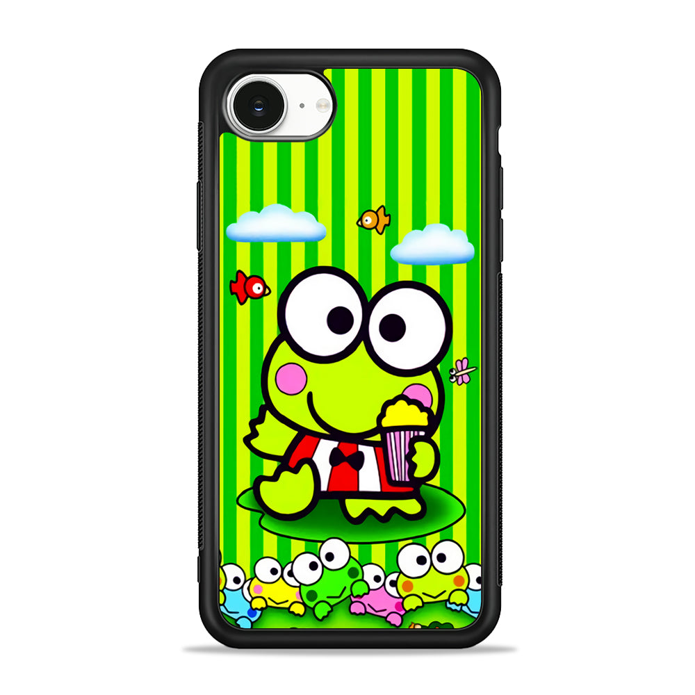 Keroppi Stripe Green iPhone 16e Case | Protective Phone Cover