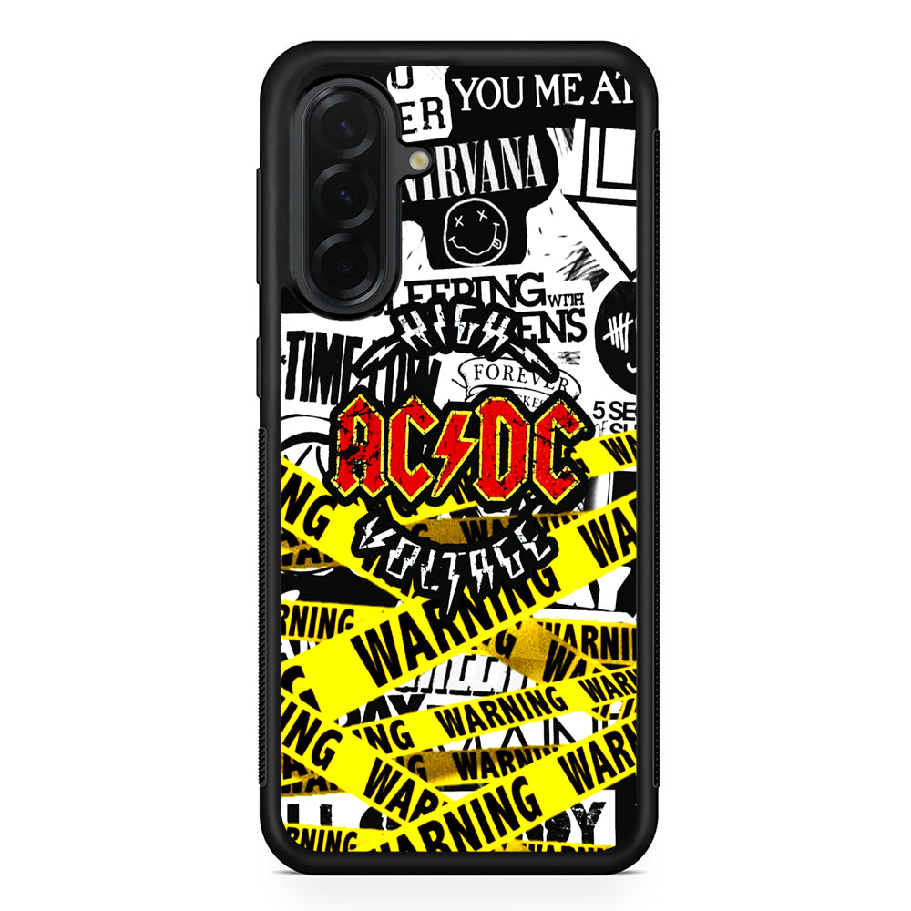 ACDC High Voltage Samsung Galaxy A36 Case | Protective Rubber Cover