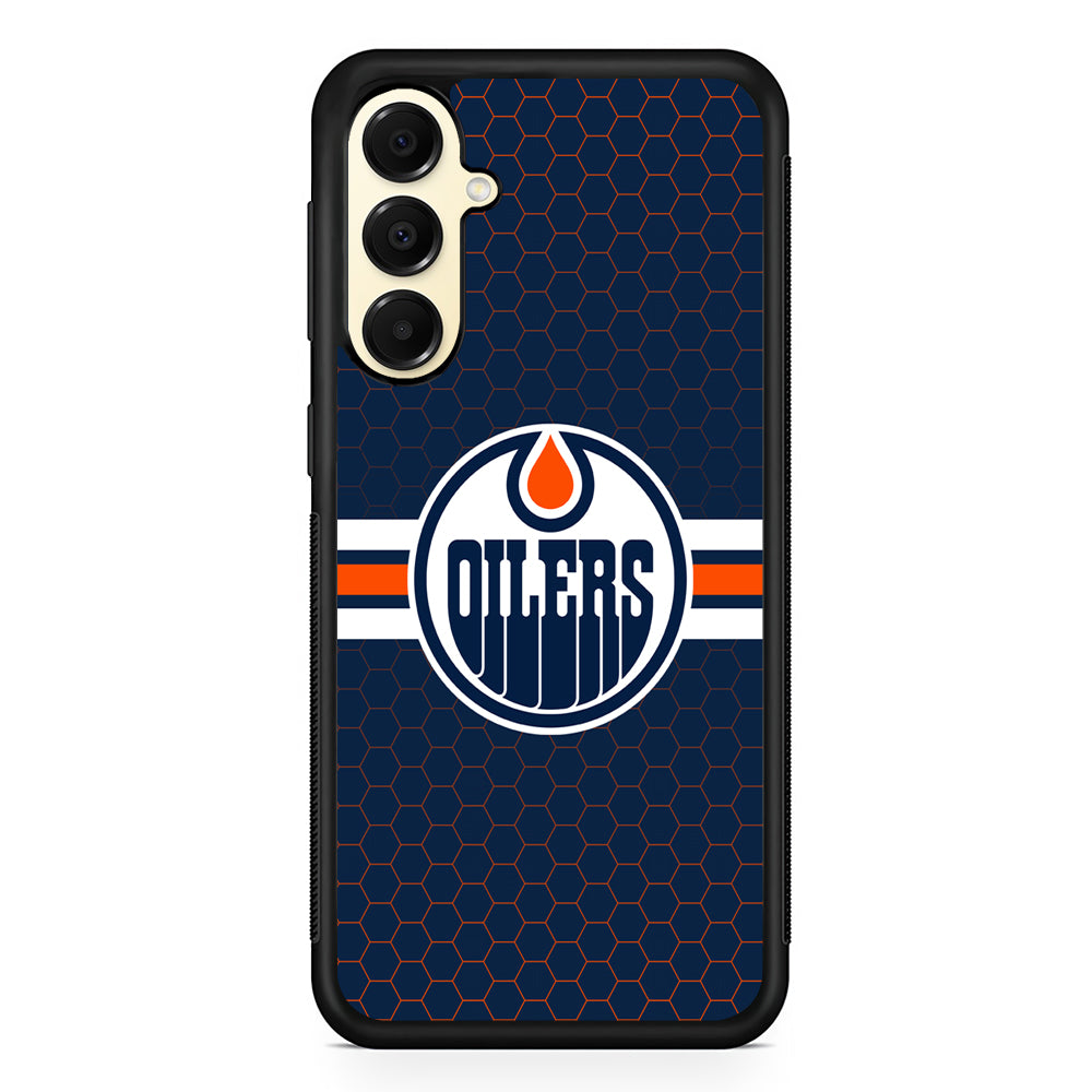 NHL Edmonton Oilers Logo Samsung Galaxy A16 Case | Slim Rubber Samsung Galaxy A16 Case