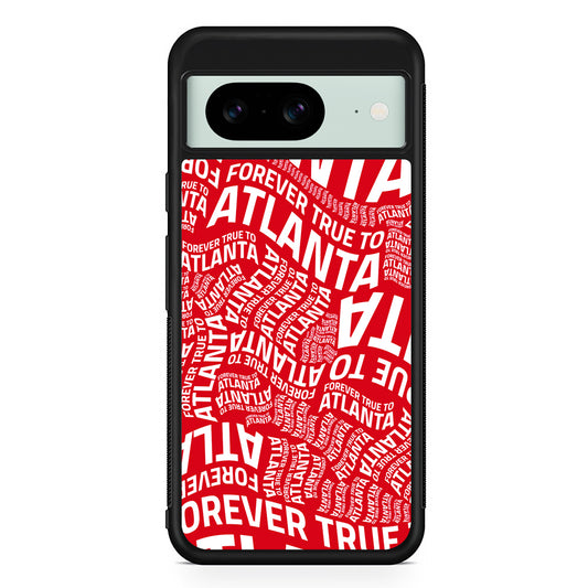 NBA Atlanta Hawks Word Google Pixel 8 Case | Durable Protective Cover for Google Pixel 8