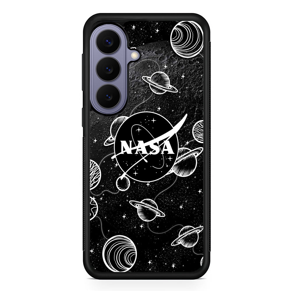 Nasa Shadow of The Moon Samsung Galaxy S26 Case | Slim Protective Rubber Case for Samsung S26