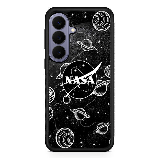 Nasa Shadow of The Moon Samsung Galaxy S26 Case | Slim Protective Rubber Case for Samsung S26