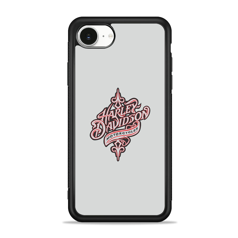 Harley Davidson Soft Grey iPhone 16e Case - Slim Silicone Case