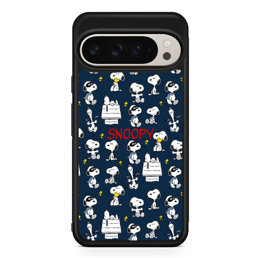 Snoopy All Activity Google Pixel 9 Pro Case | Slim Protective Cover